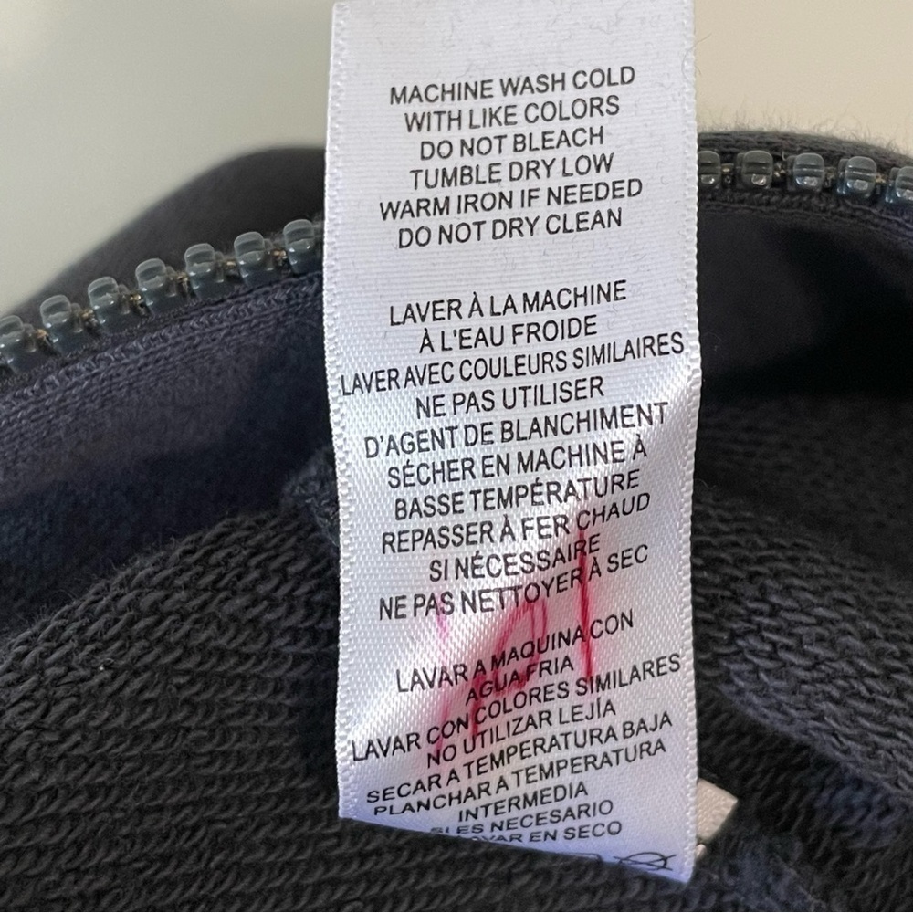 NWT Frame Easy Jumpsuit French Terry Organic Pima Cotton Faded Noir XS - Picture 15 of 16
